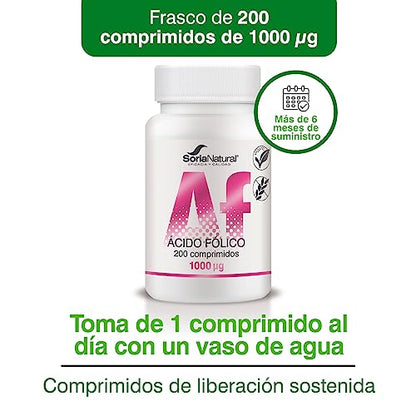 Soria Natural Ácido Fólico Liberación Sostenida 200x250 mg