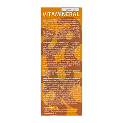 DIETMED Vitamineral Energy-30 Cápsulas, Único, Estándar, 30