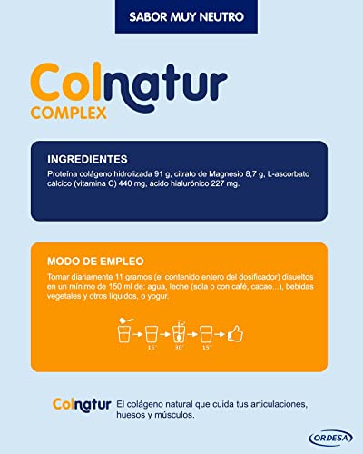 Colnatur Complex Neutro 3PACK - Colágeno con Magnesio y Vitamina C para Músculos y Articulaciones - 3 Botes de 330g - Amazon Exclusive