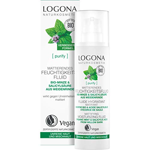 Logona FLUIDO HIDRATANTE MATIFICANTE menta 30ml