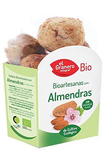 Granero Galletas Bioartesanas Almendra 250 Gr 250 Gramos Envase De Cartón Con Bolsa 250 ml