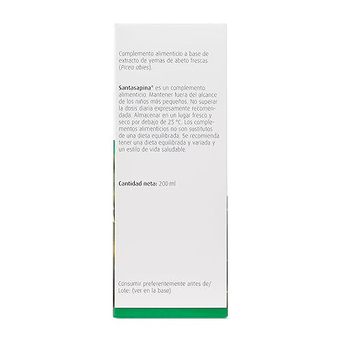 Santasapina | Sin alcohol | Jarabe a base de yemas de abeto frescas | 200ml | A.Vogel