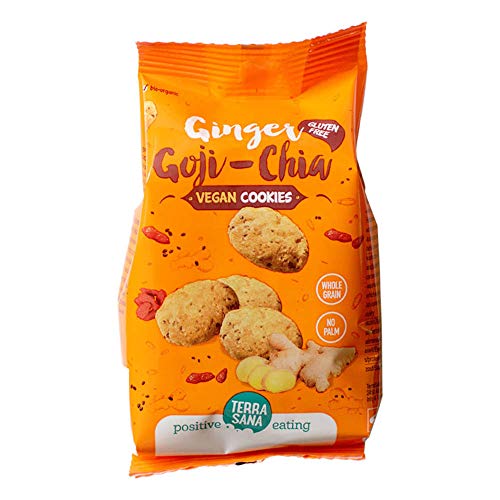 "Galletas con Bayas de Goji Semillas de Ch a y Jengibre Sin Gluten 150 g"