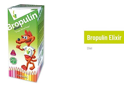 Novadiet - BROPULIN 250 ML Syrup with a Mixture of Natural Plants and Apple Juice Concentrate, For Flu and Colds, Relieves Cough and Fluids Secretions, Stimulates Defenses - 250 ml