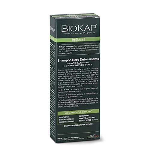 Biokap Champu Detox With Black Clays And Charcoal 200 ml - 100 g