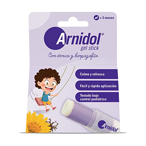 Arnidol - Gel Stick, Calma, Refresca y Reconforta la Piel, Efecto Frío, con Ingredientes de origen natural como Árnica y Harpagofito, Apto a Partir de los 3 Meses de Edad - 15 g