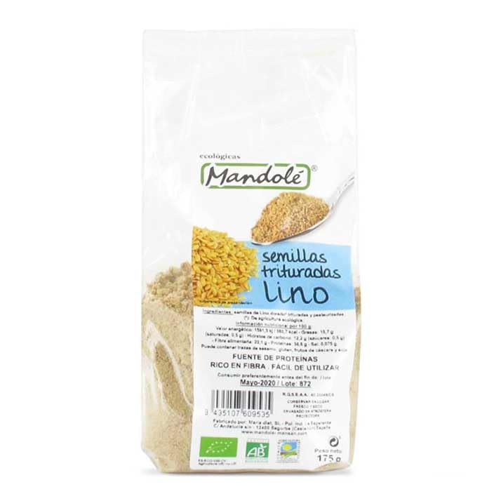 SEMILLAS DE LINO triturado 175gr. BIO