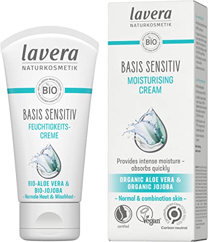 lavera Crema Diurna facial ∙ Piel normal ∙ Aloe Vera ∙ Vegano ∙ Cosméticos naturales 100% certificados ∙ Cuidado de la piel ∙ 50 ml