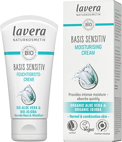 lavera Crema Diurna facial ∙ Piel normal ∙ Aloe Vera ∙ Vegano ∙ Cosméticos naturales 100% certificados ∙ Cuidado de la piel ∙ 50 ml