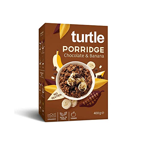 Gachas de plátano y chocolate sin gluten BIO 400 g - TURTLE