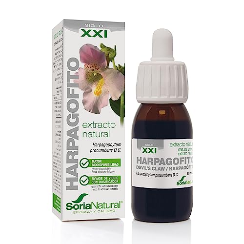 Soria Natural Extracto de Harpagofito - Apoya la Salud de las Articulaciones, Ayuda a Reducir la Inflamación, Favorece la movilidad y flexibilidad - Antiinflamatorio Natural - Botella de 50 ml