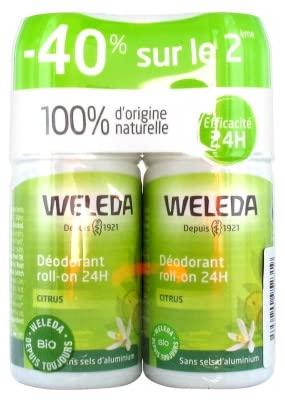 Weleda Citrus Deodorant Roll-On 24H 2 x 50ml