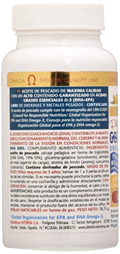 DHA KIDS SABOR LIMON 90 Perlas Masticables