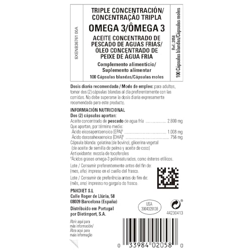 Solgar Omega-3 Triple Concentración Cápsulas blandas