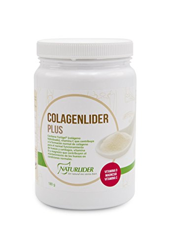 Naturlider Colagenlider- Colágeno hidrolizado con Magnesio, Acido Hialurónico y Vitamina C (180g)