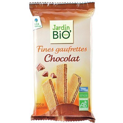 Barquillos Ecológicos con Chocolate JardinBio (200g)