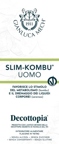 Gianluca Mech - Slim-Kombu Hombre, Suplemento Alimenticio Keto de 500 ml