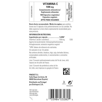 Solgar - Vitamina C 1000 Mg - Ayuda a tu sistema inmunológico y a tus defensas - 100 Cápsulas vegetales