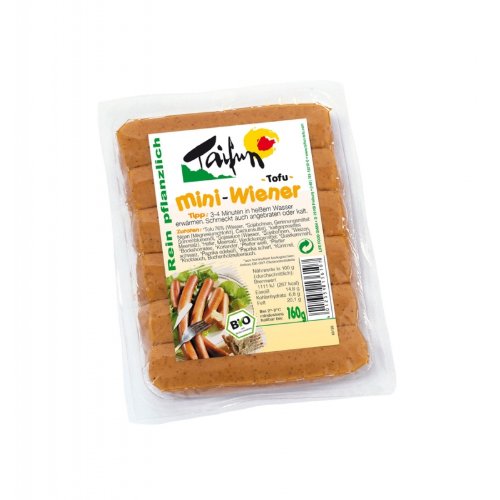 SALCHICHAS MINI VIENESAS DE TOFU BIO (F), 160 g