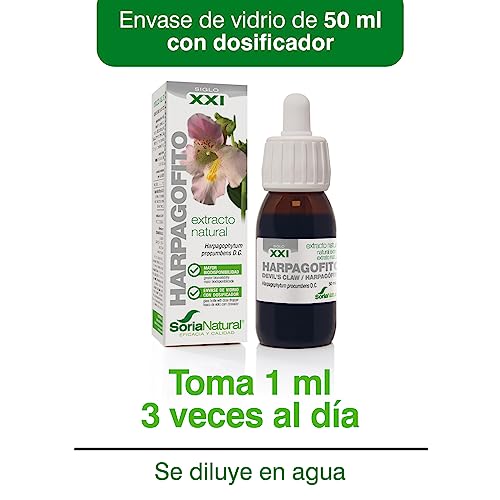 Soria Natural Extracto de Harpagofito - Apoya la Salud de las Articulaciones, Ayuda a Reducir la Inflamación, Favorece la movilidad y flexibilidad - Antiinflamatorio Natural - Botella de 50 ml