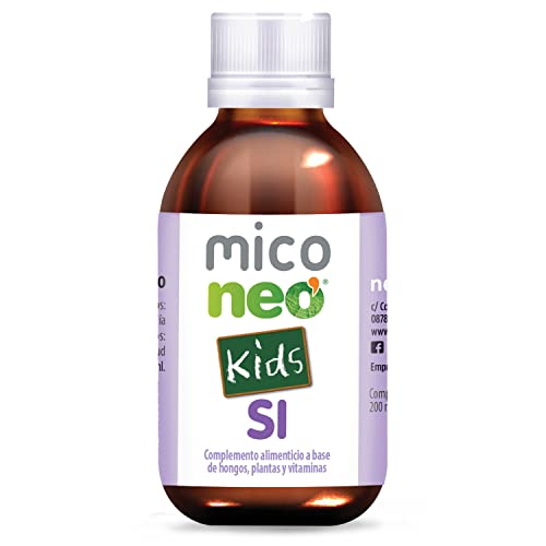 MICO NEO | SI Kids | 200 ml | Suplemento Alimenticio para Niños que Ayuda a Reforzar las Defensas | A Base de Hongos Bio, Plantas y Vitamina C | Con Reishi, Champiñón del Sol y Shiitake