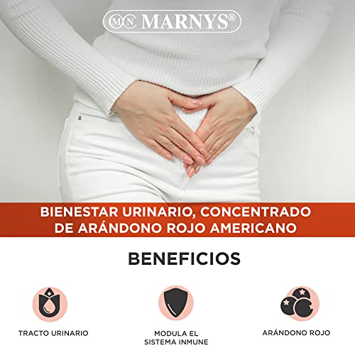 Arándano Rojo Jarabe 125 ML MARNYS - Favorece el Bienestar del tracto Urinario - Con arándano rojo, fructooligosacáridos, Vitamina C. Para un mes