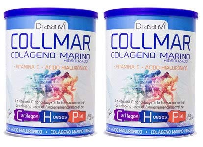 Collmar 275 gr. Colágeno marino hidrolizado, ácido hialurónico y vitamina C Drasanvi. (pack 2 u.)