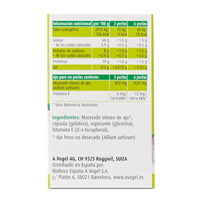 Ajo Puro | Salud vascular - Microcirculación* | 120 Perlas | A.Vogel, 47 gramo, 120