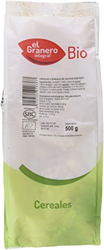 El Granero 00226334 - Copos de 5 Cereales Bio, 500 gr