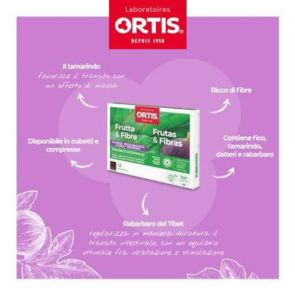 ORTIS - FRUTAS & FIBRAS FORTE 12 cubos