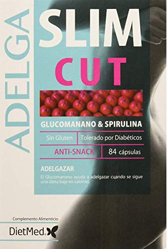 SLIMCUT DIETMED 84, Pillen zur Unterdrückung des Hungers, leistungsstarker Fatburner zur Gewichtsreduktion, Appetitkontrolle, glutenfrei, geeignet für Diabetiker, Nahrungsergänzungsmittel zur Gewichtsreduktion.