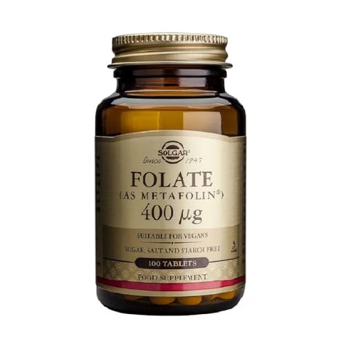 Solgar Folato (en forma de Metafolin) 400 µg Comprimidos - Envase de 100