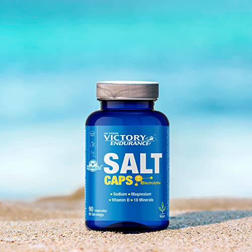 VICTORY ENDURANCE Salt Caps. Con Un Aporte Extra De Vitaminas D Y B1. Con Sodio, Potasio, Cloro, Calcio, Hierro, Magnesio, Yodo, Cobre, Manganeso, Selenio., 90 Unidad, 300 ml