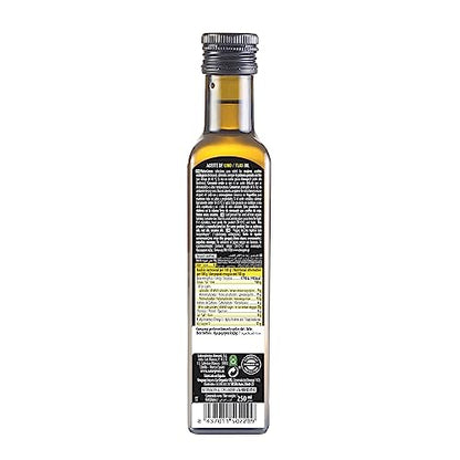 NaturGreen - Aceite Lino Bio, 100% Aceite de Semillas de Lino Ecológico, Rico en Omega-3, Primera Presión