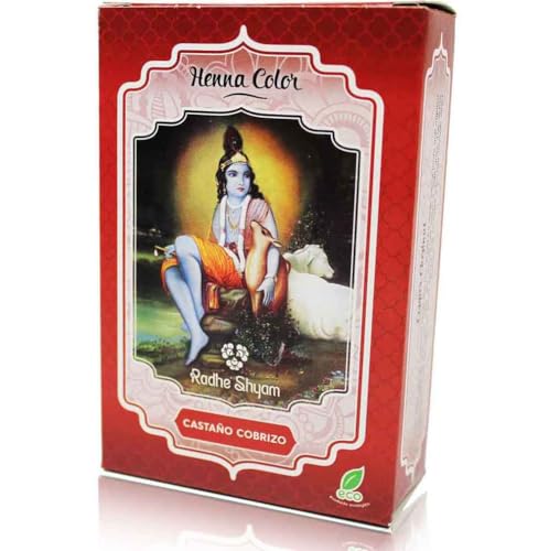 Radhe Henna Radhe Castaño Cobrizo Polvo 100 Gr Henna Radhe Envase 100 Gr 100 ml