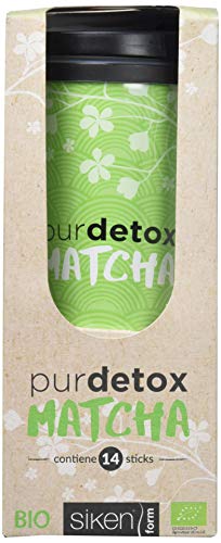 Siken Form Purdetox - Matcha. Vaso termo con 14 sticks de 3 g.
