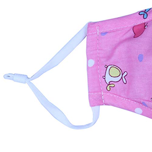 Yeptop Kids Mascar-illa De Algodón con Válvula De Respiraci-ón 2Pcs Fil-tros De Carbón Activado Cartoon Whale Animal Ǎnti Dǔ-st P,M-2.5 Tapa De La Boca