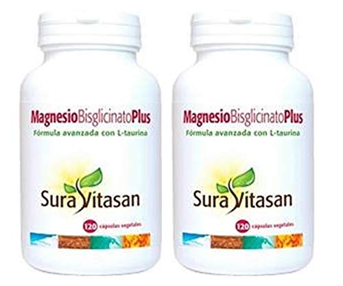 Magnesium Bisglycinate Plus 300 mg 120 capsules (Pack 2 u.)