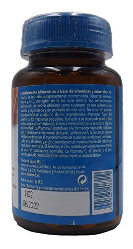 Naturmil Anti-Haarausfall, Biotin, MSM, Prolin, Lysin, Niacin, Zink, Selen, Vitamin A und C, für starke Nägel, gesunde Haut, glutenfrei, für Veganer geeignet, gentechnikfrei. schnelles Haarwachstum