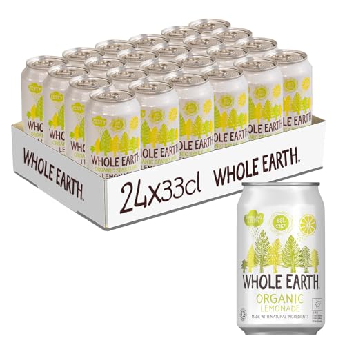 Whole Earth - Pack de 24 Bebidas Refrescantes Ecológicas de Jengibre de 330 ml - Sin Azúcar Añadido y Sin Gluten - Apta para Veganos - Elaborada con Ingredientes Naturales