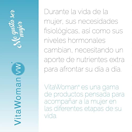 Complemento Alimenticio con Cimicifuga - VitaWoman Cimicifuga - 60 Comprimidos - Ayuda a Combatir los Síntomas de la Menopausia - Efecto Relajante - Eladiet