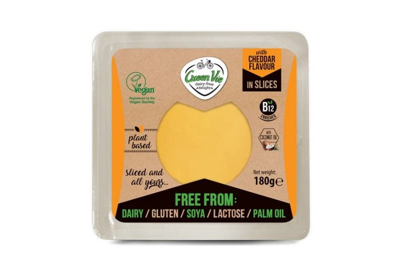 Rebanadas de queso cheddar vegano 180g