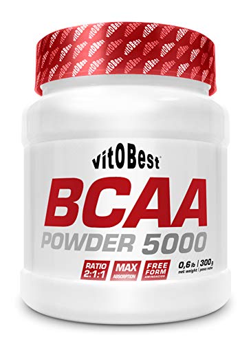 BCAA 5000 Powder - Branched Branched Amino Acids in BCAA Powder and Capsules - Strong Muscle Recovery - Sports Supplements - Vitobest