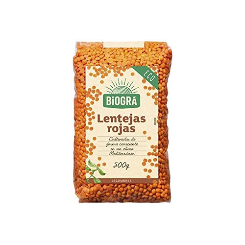 Lentejas Rojas BIO Biogra, 500 gr