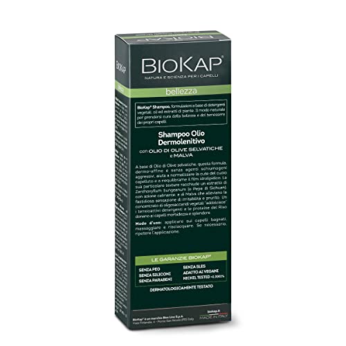 Biokap Champu Dermo Calmante With Wild Olive Oil And Mall 200 ml - 200 g