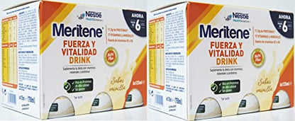 Meritene Fuerza y Vitalidad Drink 6x125 ml. - Sabor Vainilla - PACK 2UN.