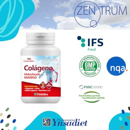 Hydrolyzed Marine Collagen - Ynsadiet -180 Capsules