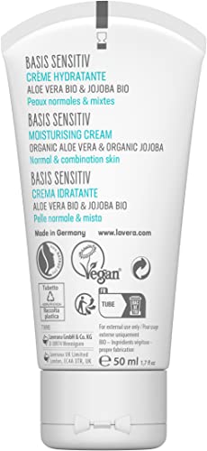 lavera Crema Diurna facial ∙ Piel normal ∙ Aloe Vera ∙ Vegano ∙ Cosméticos naturales 100% certificados ∙ Cuidado de la piel ∙ 50 ml