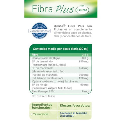 Dielisa - Fiber Plus with Fruits - 250 ml