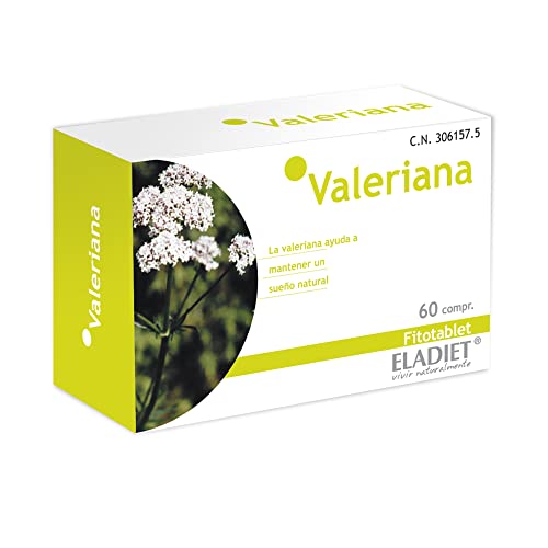 Complemento Alimenticio - Fitotablet Valeriana - 60 Comprimidos - Ayuda a Relajarte y Facilita el Descanso Nocturno - Contribuye a Reducir el Estrés - Eladiet
